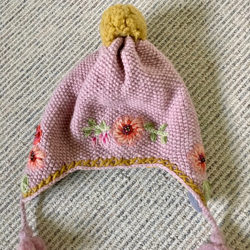 FrenchKnot Marigold Earflap hat NEW